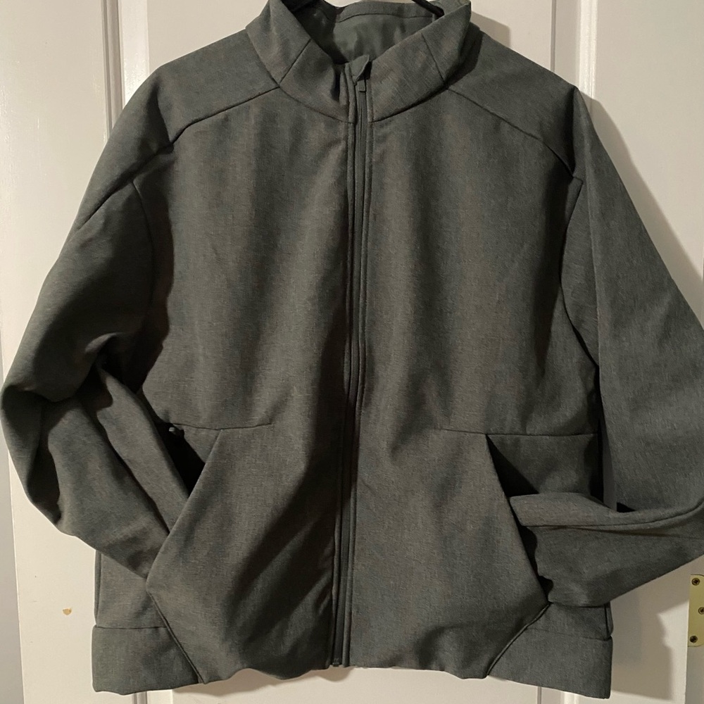New Men's Gray waterproof, lined jacket